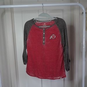 Utah Utes 3/4 Sleeve